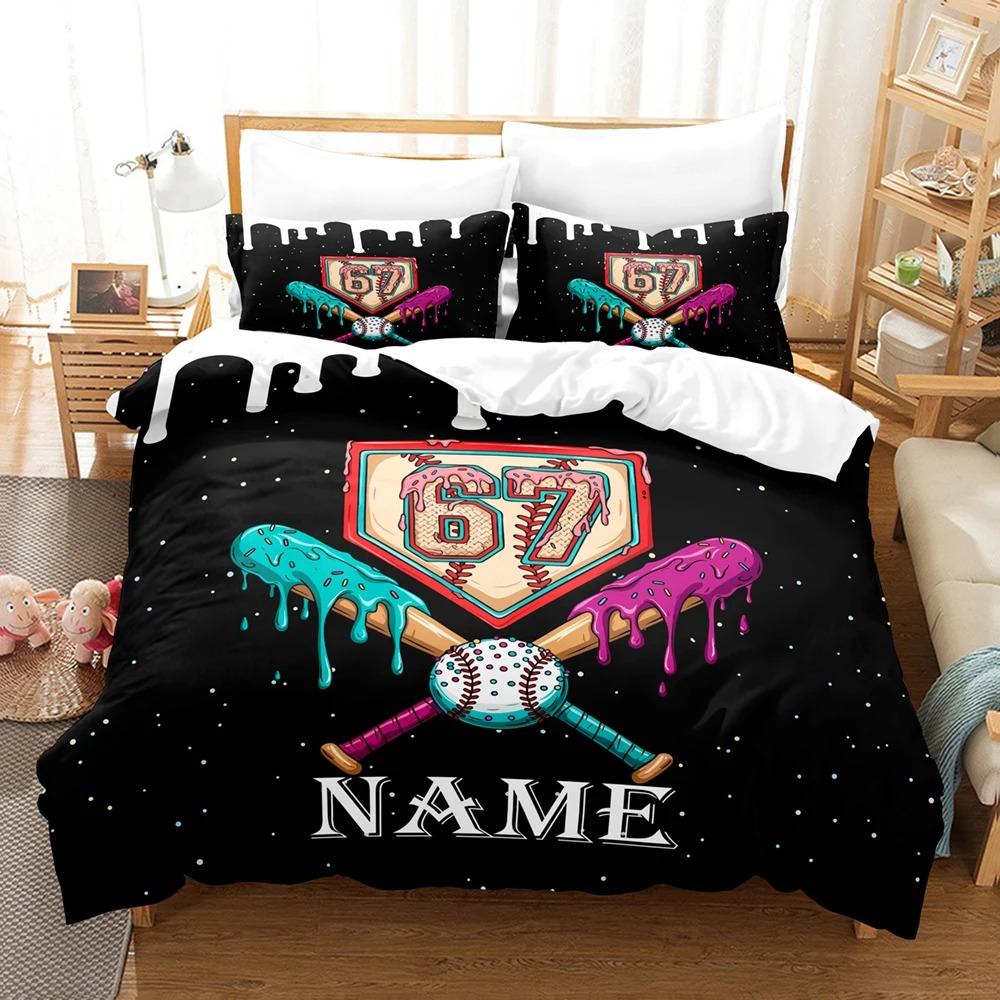 3D Printed Custom Name Bedding Set SIX SEVEN Print Duvet Cover Double Twin Full Queen King Adult Kids Bedclothes Quilt Cover
