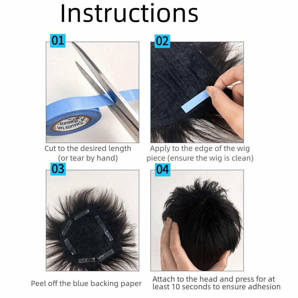 3Pcs Transparent Hair Extension Tapes Creative Double Sided Wig Tape  Fake Hair Installation Tool