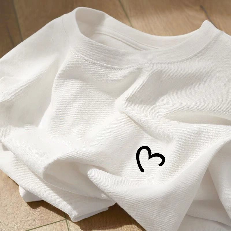 

Футболка из чистого хлопка, тяжелая, брендовый прилавок, скидка, большая распродажа, с коротким рукавом, мужская и женская, одинакового стиля, летняя, свободная футболка S code [Heavy weight pure cotton]]