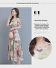 2023 Women's Elegant Floral Summer Dress - Slim, Short Sleeve, Long Beach Skirt