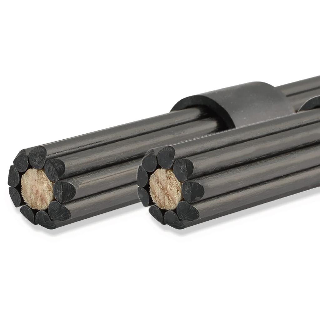 ROHEMA Carbon Fiber Rods, 15mm Diameter (Grip), 405mm Total Length, 618088