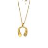 European & American Horseshoe Pendant - Women's Light Luxury Versatile Fashion Accessory.