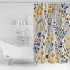 Modernism Daisy Flower Plant Shower Curtains Waterproof Bath Curtains Home Decor Modern Luxury Bathroom Curtain