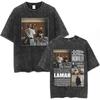 T-shirt Vintage Lavate Kendrick Lamar & SZA Grand National Tour 2026 They Not Like Us Grafica T-shirt Uomo Hip Hop T-shirt Y2K