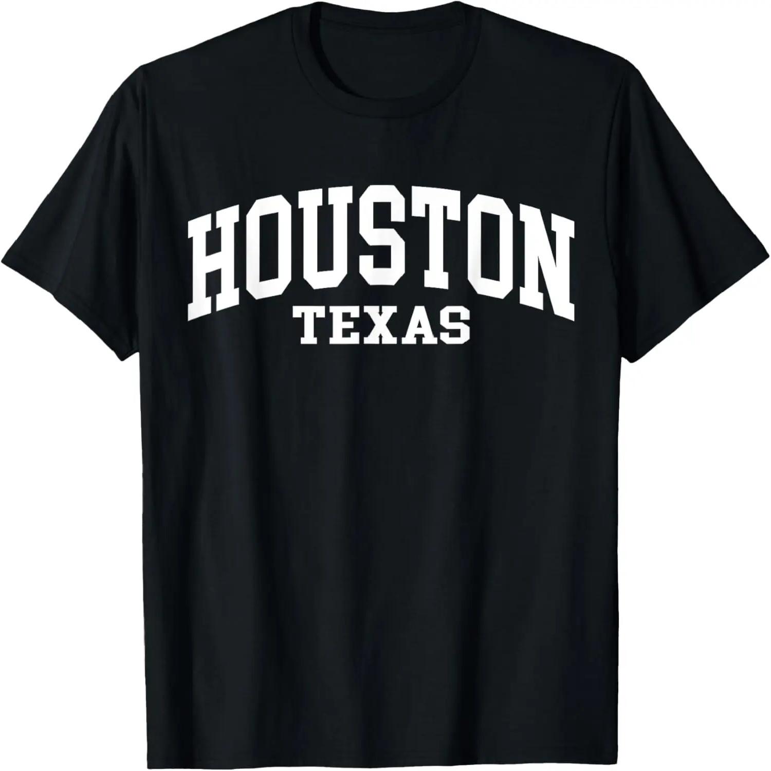 Houston Texas Proud Texan American US College Font T-Shirt S