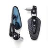 Carbon Pattern Motorcycle Side Rearview Mirrors  CNC Aluminum 7/8'' 22mm Handle Bar Motocross Side Rear View Mirror Anti-glare