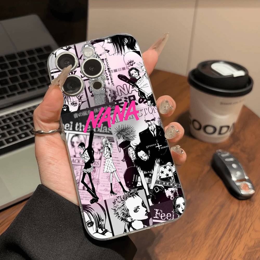 Anime Cool Nana Osaki Phone Case For iPhone 11 13 16 12 17 14 15 Pro Max Plus Soft Clear Back Cover Coque