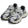 New MLB New York Yankees Anti Slip Wear Resistant Low Top Chunky Sneakers Unisex Charcoal Gray 3ASHW075N-50CGS