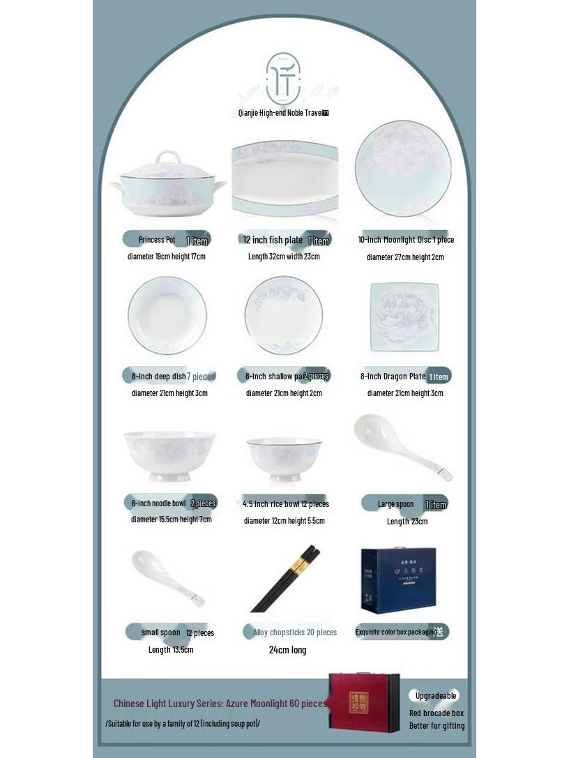 

Moode Lanca Luxury Ceramic Dinnerware Set