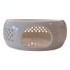 Ceramic Warmer For Tea Light Candle Kettle Jug White