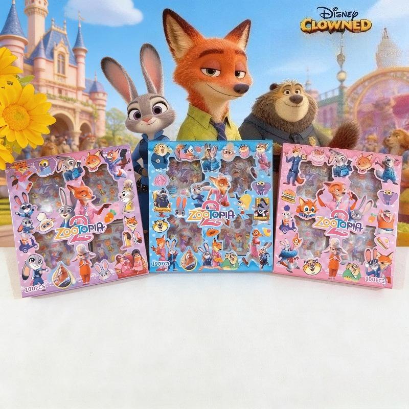 Disney Zootopia 100 Sheet Sticker Journal Stickers, DIY Phone Case Decals, Stylish Stickers, Phone Case and Laptop Decoration Stickers