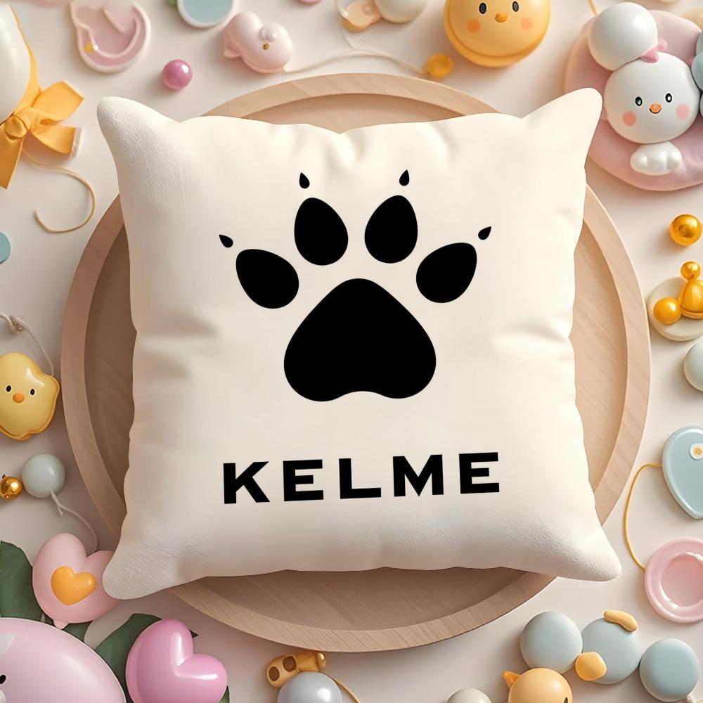 Luxury Fashion K-Kelme Cushion Cover Plush Fabric Soft Double-Sided Printed Sofa Pillow Case Colorfast Home Decor Gift