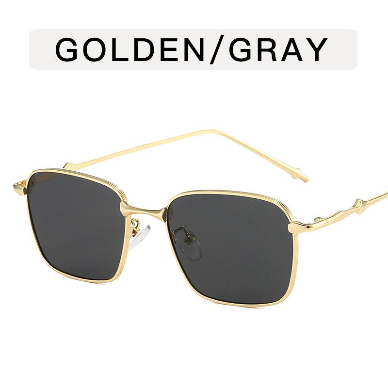 Lunettes de soleil style coréen pour femmes, forme carrée, monture en alliage, lunettes de soleil pour hommes, cool, élégantes, pour voyage, lunettes de soleil pour femmes