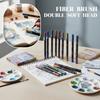 Premium  Direct Liquid Dual Tip Acrylic Marker 12 Colors Brush Soft&Fine Tip Marker Art Painting Pen For Rock Graffiti