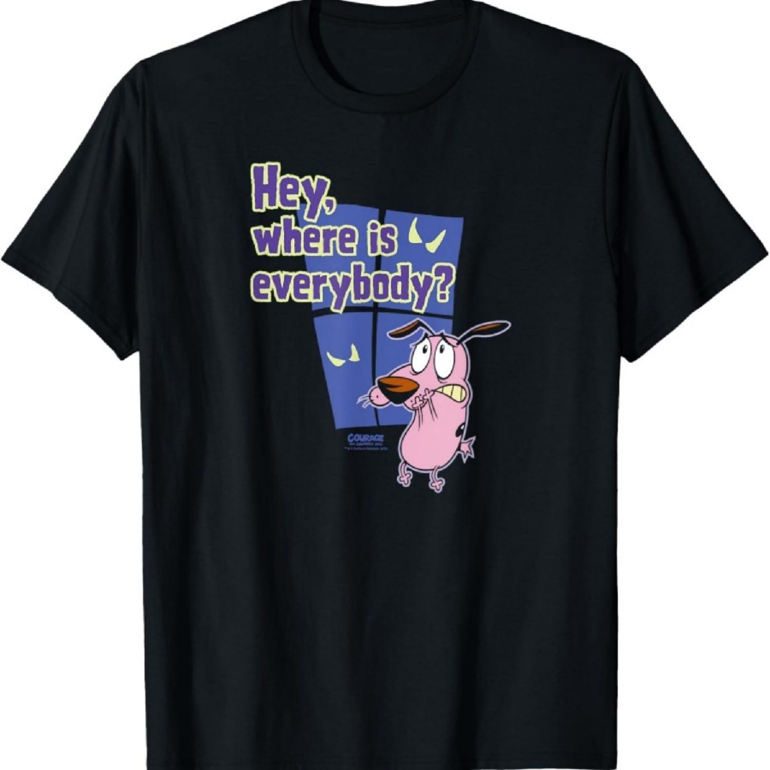 Courage the Cowardly Dog Where Is Everybody T-Shirt S