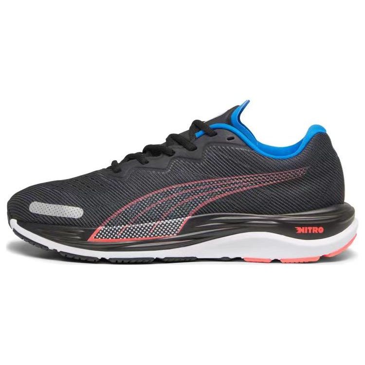 Puma Velocity Nitro 2 Comfortable Sports Fabric Synthetic Leather Non-Slip Wear-Resistant Low-Top Running Shoes Men sneaker Black 195337-17