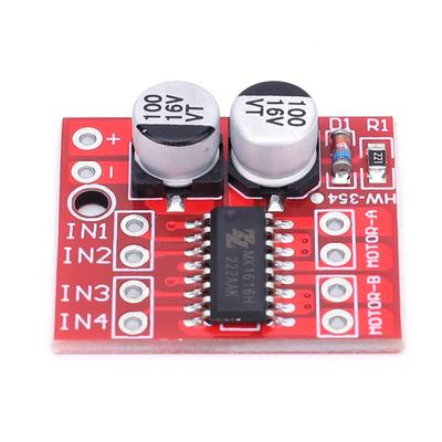 L298N DC Stepper Motor Board Dual H Bridge Mini Dual Stepper Motor Drive Module 2.5A Two Channel Reversing PWM Speed for Arduino