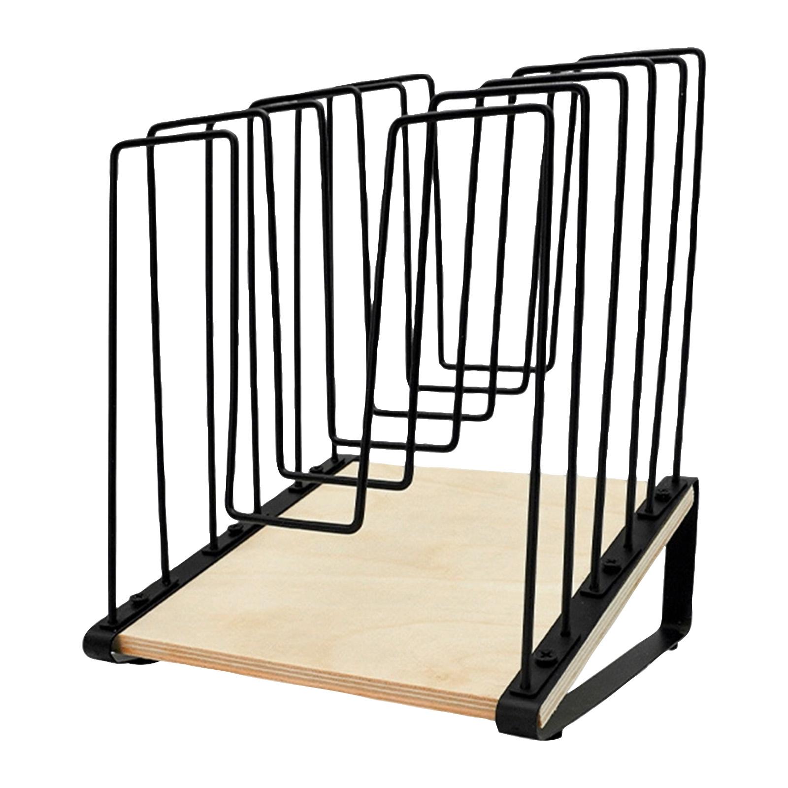 

This Metal And Wood Multi-functional Bookshelf Features Multiple Compartments For File Organization, A Sturdy And Non- Base, And Is Suitable For Sto