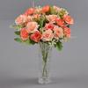 Realistic 10 Heads Artificial Rose Bouquet 32cm Silk Western-Style Floral Decor Artificial Flowers Home Decor