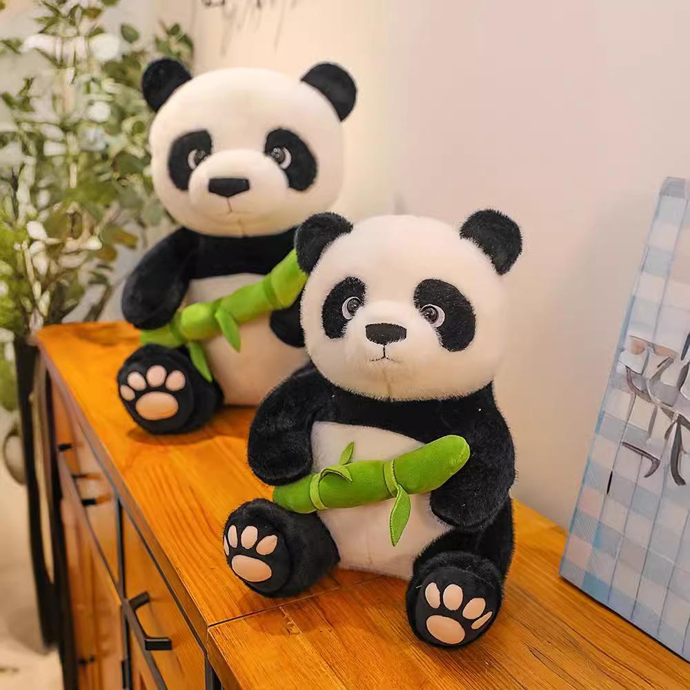 New Giant Panda Hugs Bamboo Plush Toy Dolls To Give Gifts To Boyfriend and Girlfriend Bestie Chengdu Souvenirs