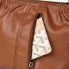 Borsa a Spalla Morbida in PU con Chiusura a Zip Frontale e Tracolla Regolabile Elegante Borsa Tote Quotidiana da Donna