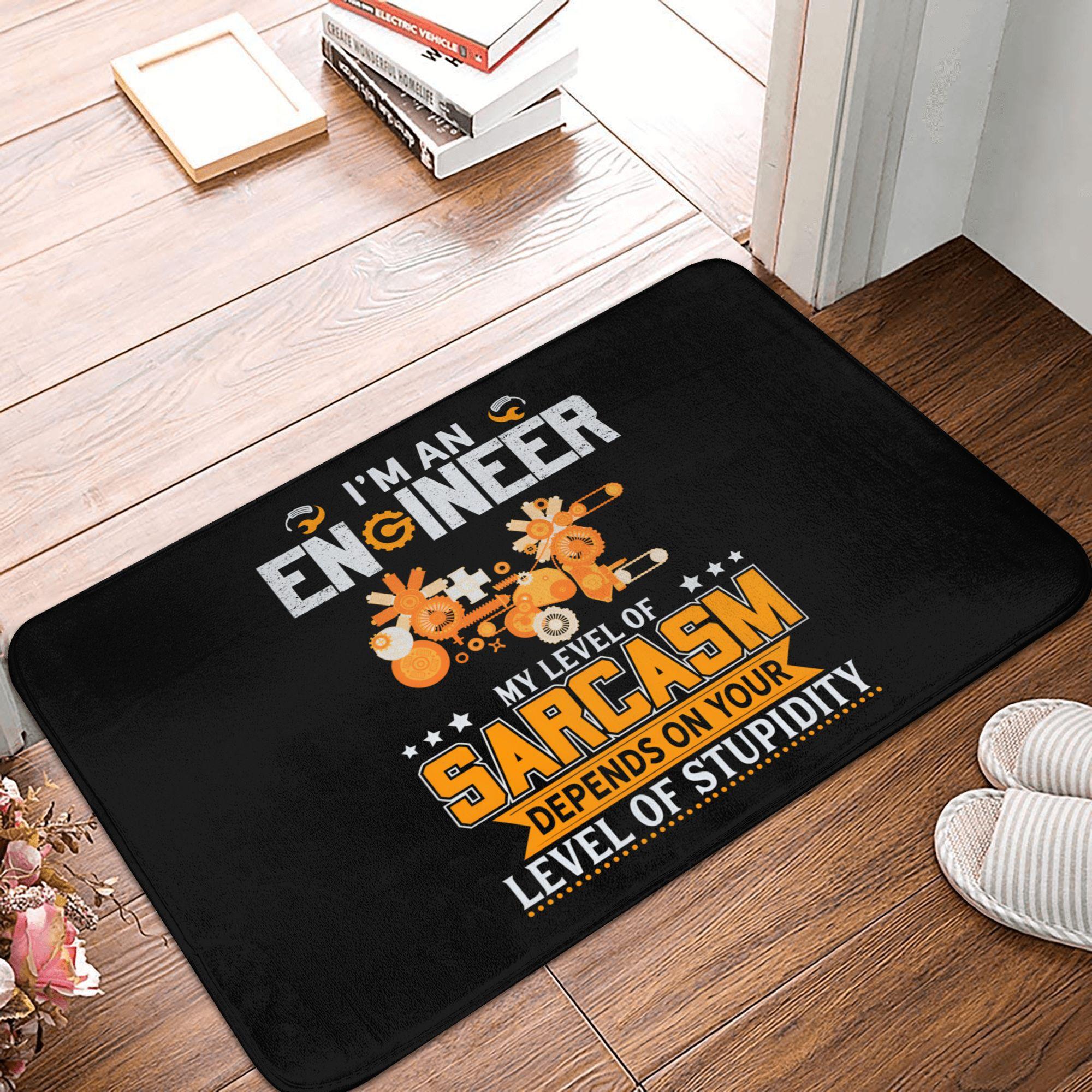 

Engineer Symbols Doormat Non-Slip Bathroom Kitchen Mat Living Room Floor Door Entrance Carpet Rug 40cmx60cm
