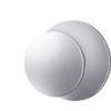 Round Door Knob European-Style Single Hole Stainless Steel Drawer Knob Self-Adhesive White Wardrobe Handle Cabinet