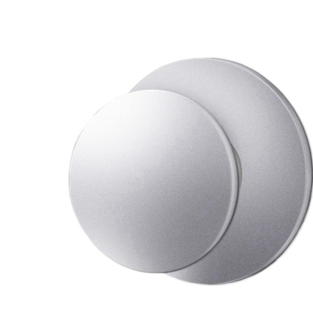 Round Door Knob European-Style Single Hole Stainless Steel Drawer Knob Self-Adhesive White Wardrobe Handle Cabinet
