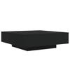 LED Coffee Table Black 100x100x31 Cm