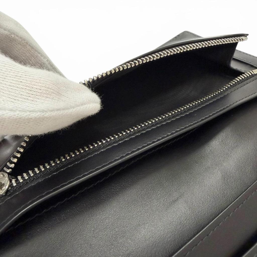 Great Maison Margiela Purse 4-Stitch Bifold Wallet Long Wallet black Used