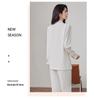 Women's High-End White Loose Silhouette Suit Set, 2025 Spring/Autumn Collection