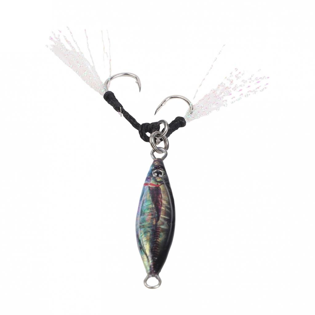 Lifelike Action Bait Metal Spoon Jig Sinking Fishing Lure Fast Sinking Design