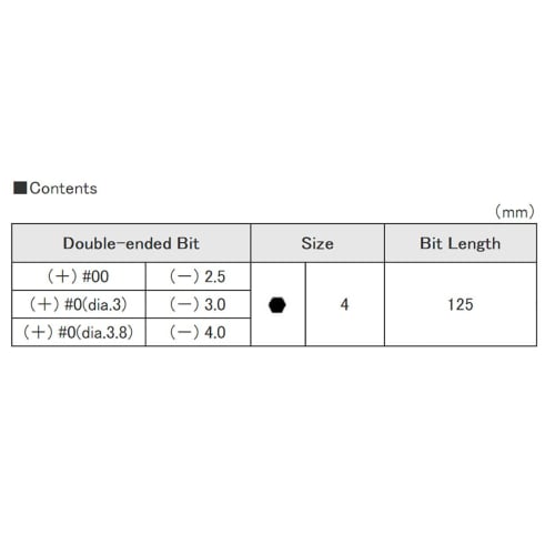 ENGINEER DK-13 Interchangeable Precision Screwdriver, +00/+0(3)/+0(3.8)