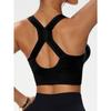 Women Front Zipper Shockproof High Support Wireless Seamless Push Up Sports Bra