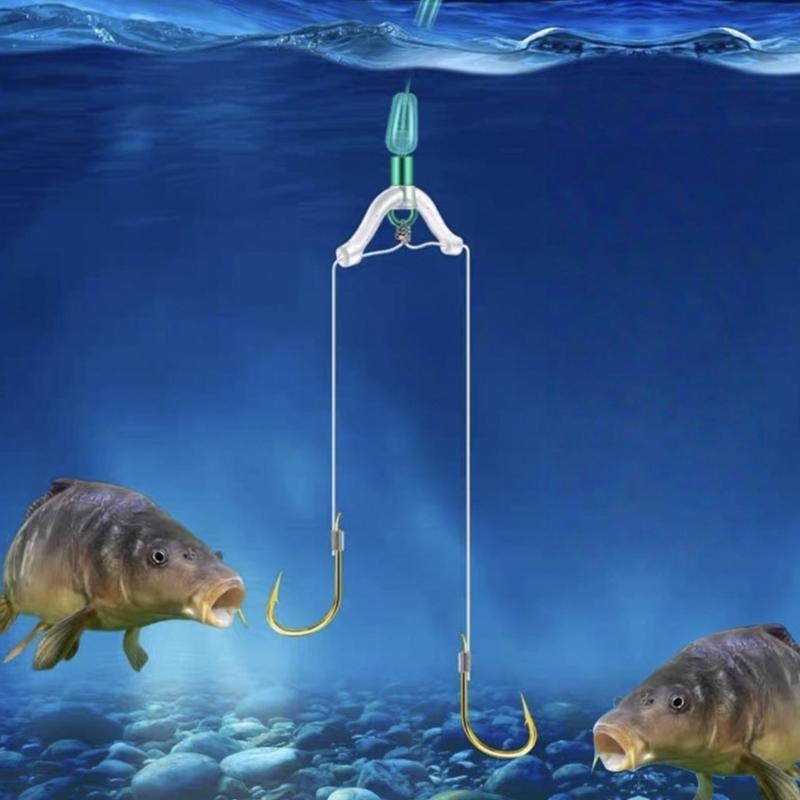 10/20Pcs 8 Shaped Rings Contactor Fishing Line Bifurcation Swivels Subline Splitter Anti Entanglements Fishing Tackle