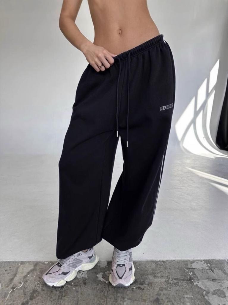 VIONA Striped Wide Leg Sports Pants For Women In Spring And Autumn, Loose And Slimming, Straight Leg Casual Pants