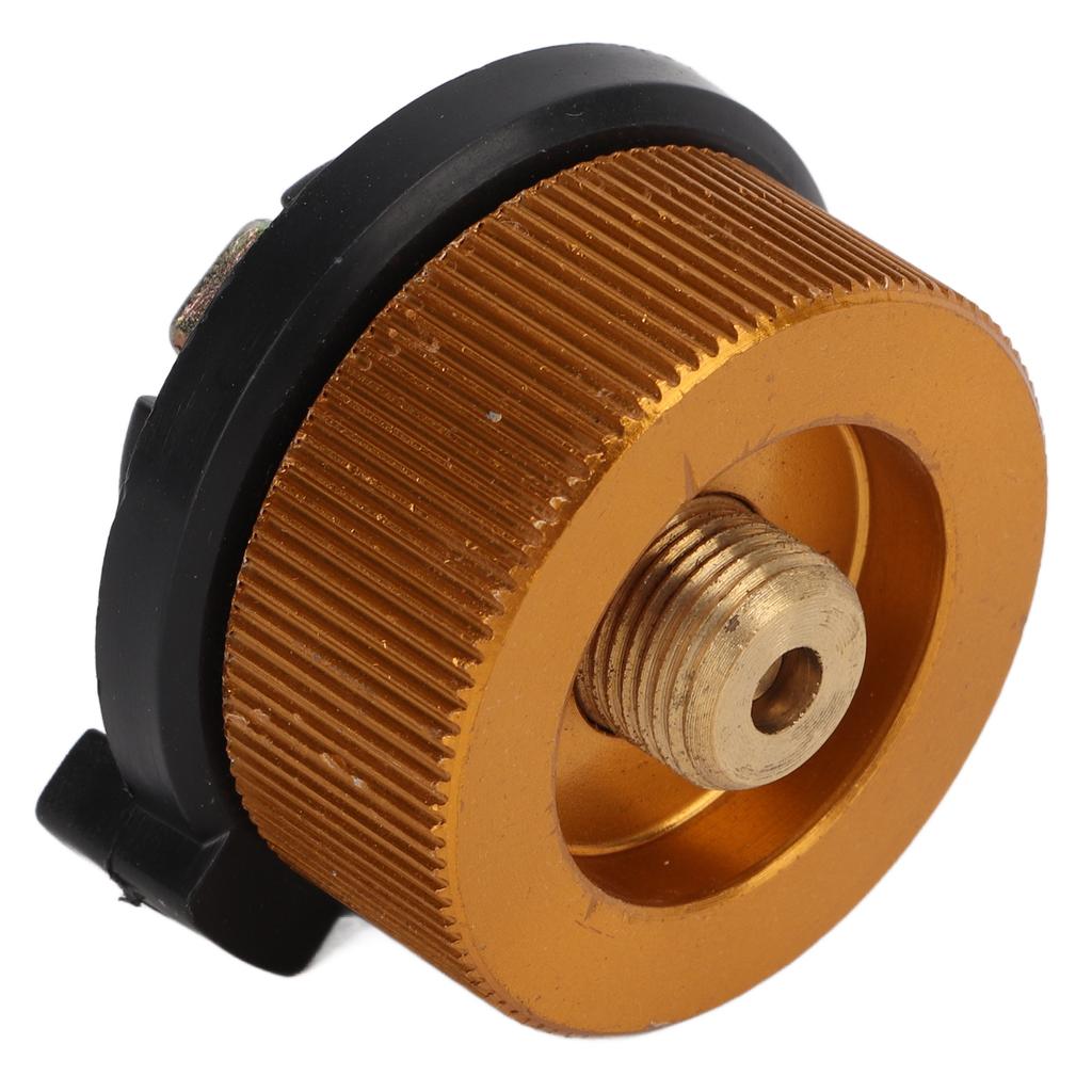 2Pcs Outdoor Camping Furnace Stove Adapter Gas Tank Converter with Self Closing Function