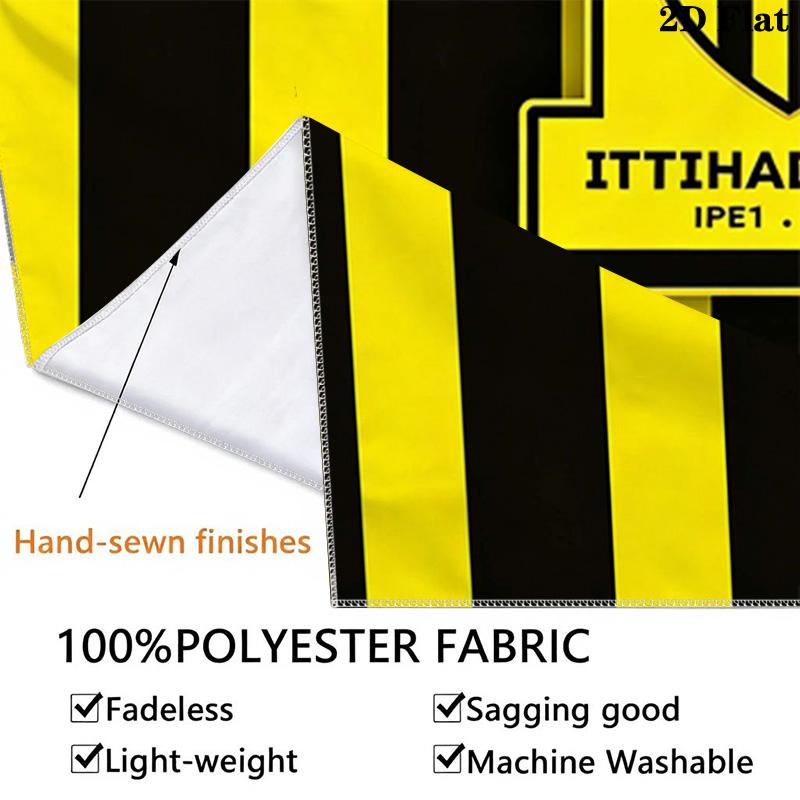 1ttihad Club Wall Tapestry Aesthetic Wall Hanging Printed Fabric Blanket Decorative Tapestries for Bedroom Living Room Home Decor
