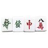 Colorful Mini Mahjong Tile Magnets 4/5Pieces Set for Refrigerator and Office Decors Miniature Board Game Charm Magnets B03E