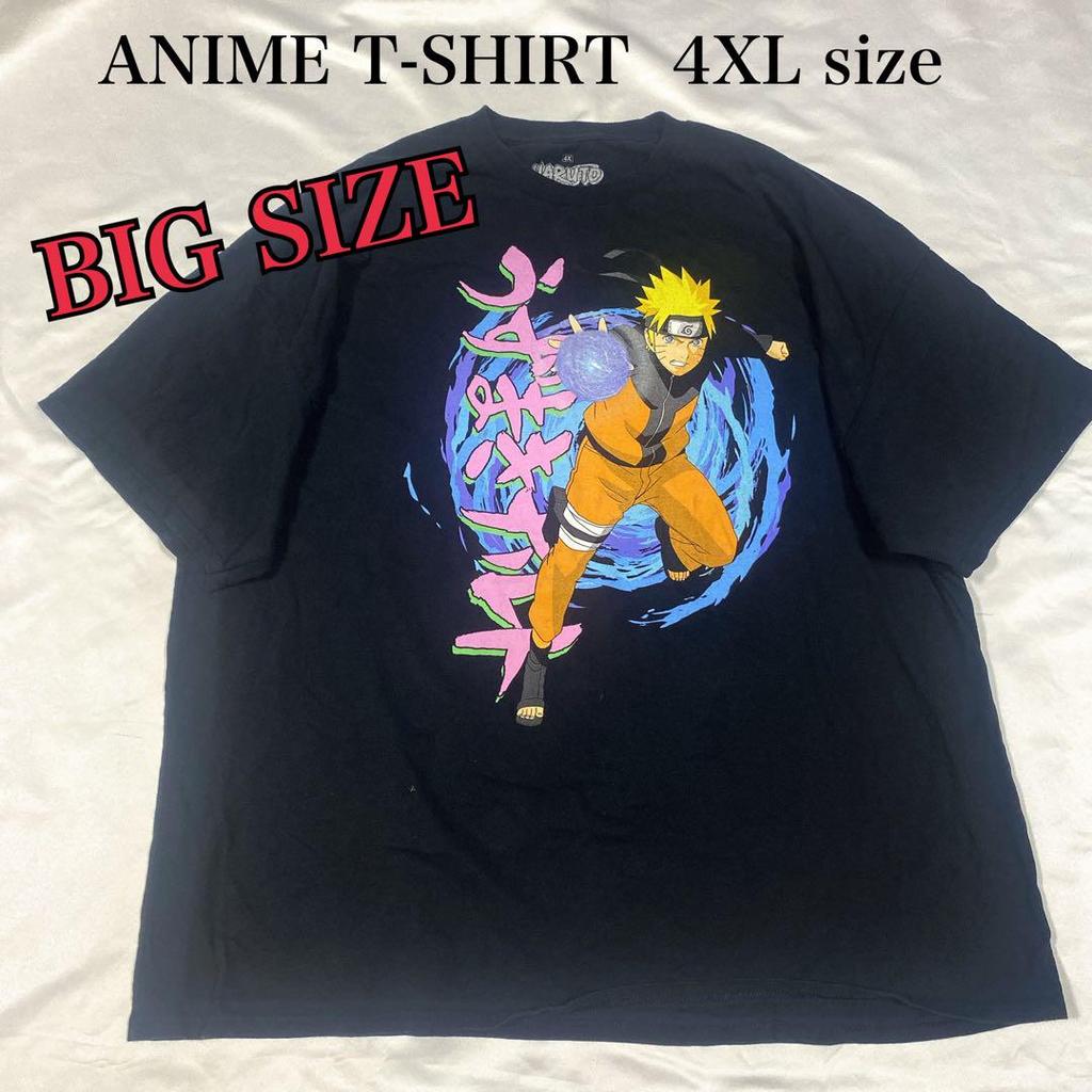 [USED] Rare Size Naruto Shippuden 4XL Anime T-Shirt Naruto Big Size