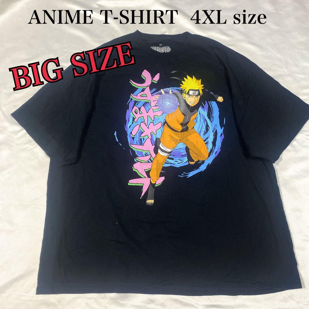 

[USED] Rare Size Naruto Shippuden 4XL Anime T-Shirt Naruto Big Size