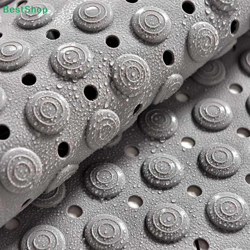 Non-Slip Silicone Bathroom Mat - Foot Massage Shower Mat, Water-Resistant Bathtub Floor Mat for Safety & Comfort