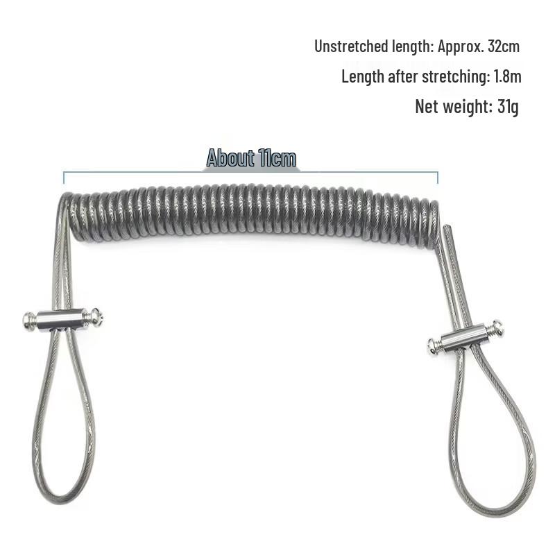 DAXTE Adjustable Stainless Steel Wire Rescue Rope