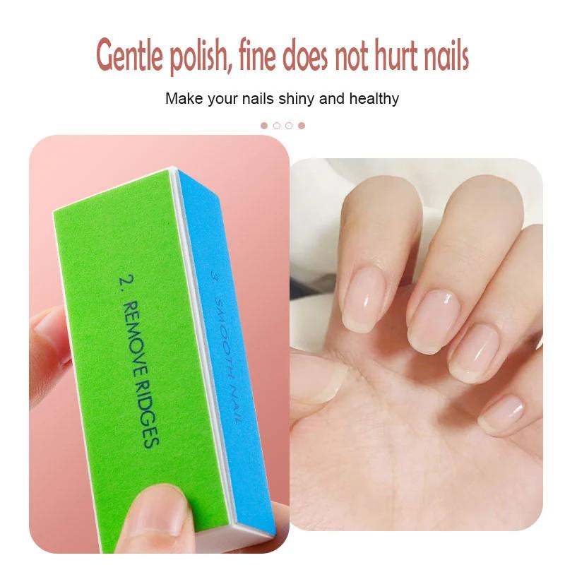 6/12 buc Bloc Buffer Unghii 4 Pași Colorat Bloc de Lustruit Luciu Pilă de Unghii Manichiură Kit Instrumente de Șlefuit Pilește Unghiile Naturale
