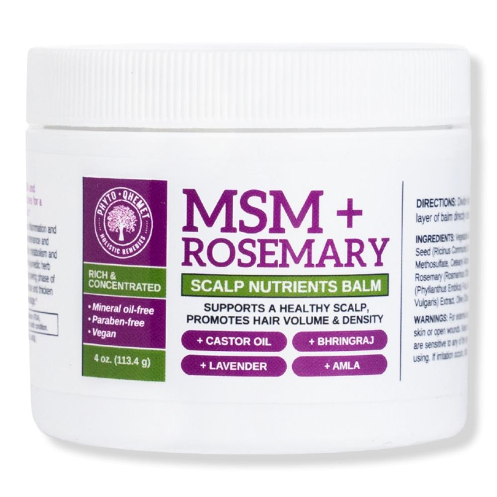 

Питательный бальзам для кожи головы Qhemet Biologics MSM + Rosemary, 4,0 унции