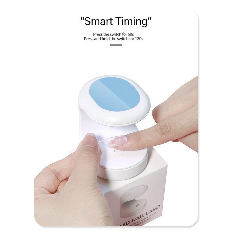 Nail Drying Lamp 16W UV LED Lamp Nail Mini Portable Nail Dryer With USB Cable Gel Nail Polish Dryer Gift Home Travel Use