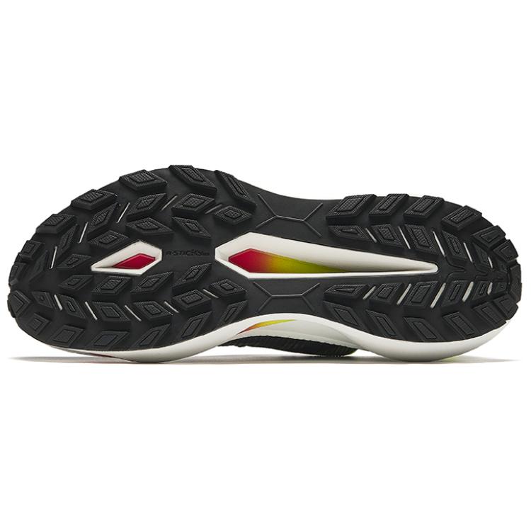 Anta Comfortable Shock Absorbing Wear Resistant Low Top Running Shoes Men Sneakers Black Gray 112436603A-2