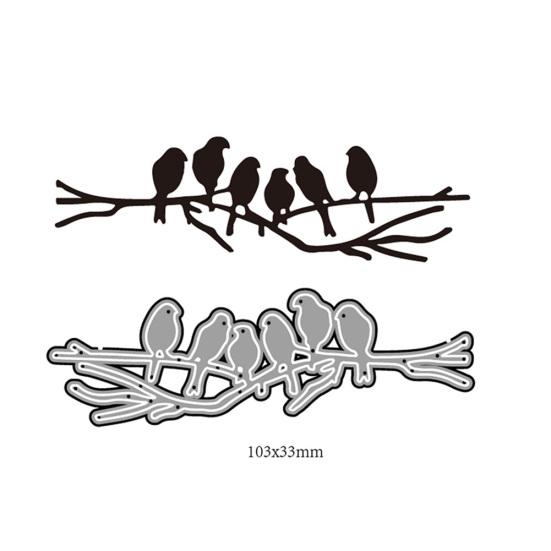 Six Birds Metal Cutting Die DIY Craft Scrapbook Emboss Paper Card Stencil Mold