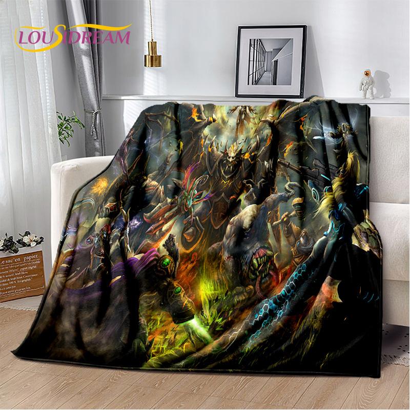 RPG Dota2 Klassiker Spiel Gamer Decke, Weiche Überwurfdecke für Zuhause Schlafzimmer Bett Sofa Picknick Reise Büro Ruhe Decke Kinder