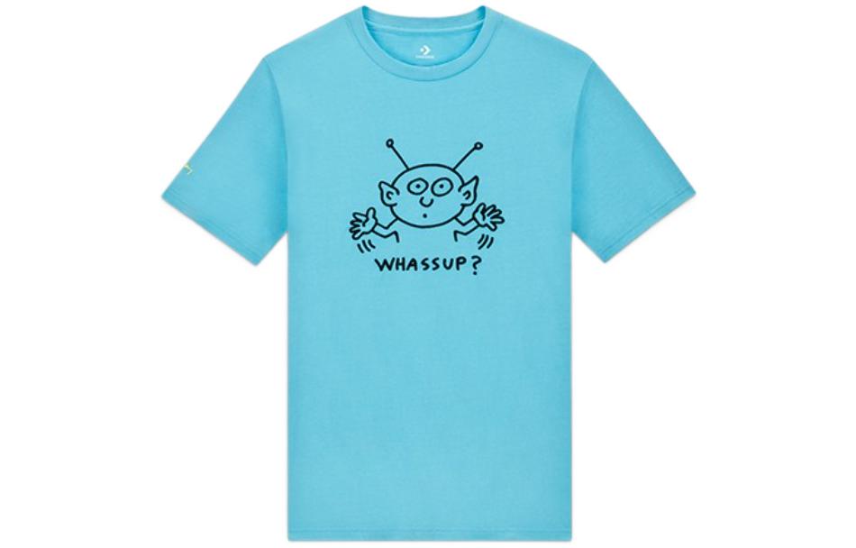 Converse X Keith Haring Collection T Shirt Unisex Blue 10025063-A01 XL